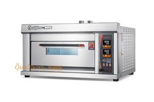 1 deck 2 trays gas deck oven