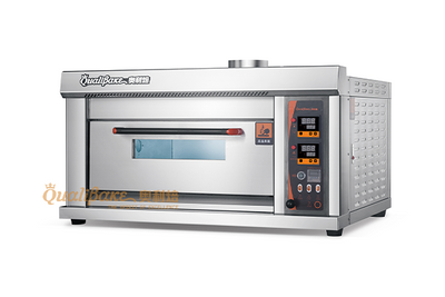 1 deck 2 trays gas deck oven
