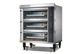 3 deck 6 trays deck oven